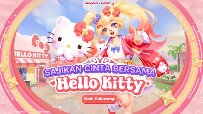 Hello Cafe Gandeng Sanrio, Bawa Hello Kitty ke Dalam Game